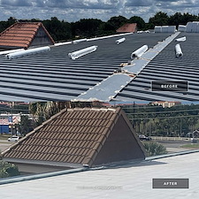 30000-SQFT-TPO-Roof-Recovery-Commercial-Gutter-Installation-Quality-Inn 1